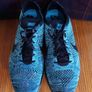 Nike Flyknit Racer blue black 9 44 lightweight runners trainers Image 4