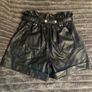 River Island leather shorts Image 3