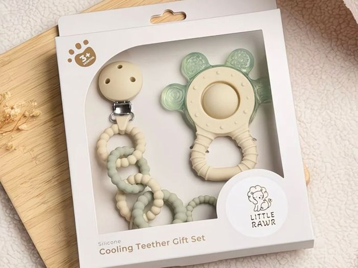 Little Rawr Cooling Teether Gift Set - Brand New In Box (BNIB)