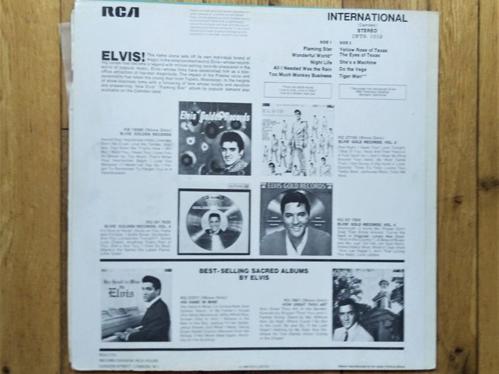 Elvis Presley''Flaming Star''Lp.P-1969.RSA.Original.Ex.cond