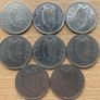 Ireland 1 pound date run 1990 to 2000 millenium 8 coin lot all nice grade Image 2