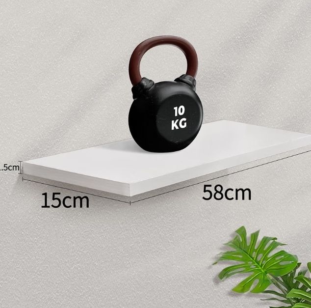 3PCS Floating Shelves,White Shelves for Wall,40cm Floating Shelf  Shelves Screw Mounted,Bookshelf Wall Shelves for Living Room Display,Bedroom,Office,Kitchen Storage