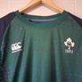 Ireland Rugby Jersey. Official Canterbury IRFU Mens Pre Match Warm Up Jersey. Collect In Dublin Or Receive Via Post. Image 3
