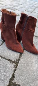 Brown Suede Ankle Boots
