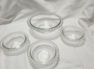 Vintage Glass Dish and Bowls