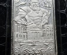 Mason Mint 1oz Silver Bar - Lost City of Atlantis Ocean Emperor Poseidon