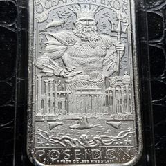 Mason Mint 1oz Silver Bar - Lost City of Atlantis Ocean Emperor Poseidon