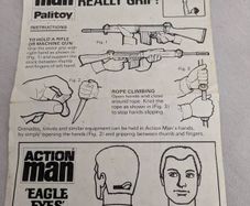 Vintage Action Man Eagle Eyes instructions leaflet