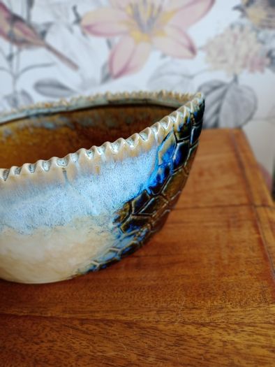 Vintage Ceramic Art Pottery Nest of Bowls x 3