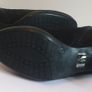 GAJA By Soffice Sogno Black Suede Ankle Boots With Design UK8 EU41 Side Zip CAN POST Image 8
