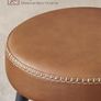 Set of 2 Bar Stools round faux leather Image 9