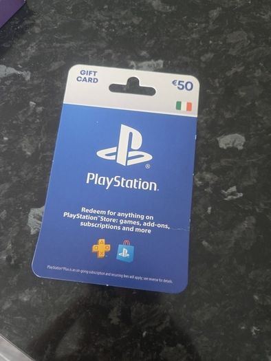 PlayStation card not used