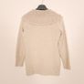 Faber Beige Oatmeal Cream Chunky Cowl Neck Knit Jumper with Buckle Detail 8-10UK/36-38EU Image 2