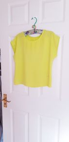New Look Yellow Top - Size 8