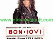 Bon Jovi Concert Poster RDS Simmonscourt Dublin 1988