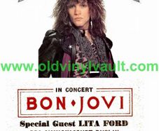 Bon Jovi Concert Poster RDS Simmonscourt Dublin 1988