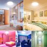 NEW SALE Smart LED Ceiling Light Dimmable, RGB Colour Changing Ceiling Light, App or Voice Control, IP54 Waterproof, 15W 1250lm, 2700K-6500K Tunable Image 2