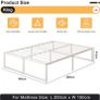 King Size Bed Frame 150x200 cm Image 9