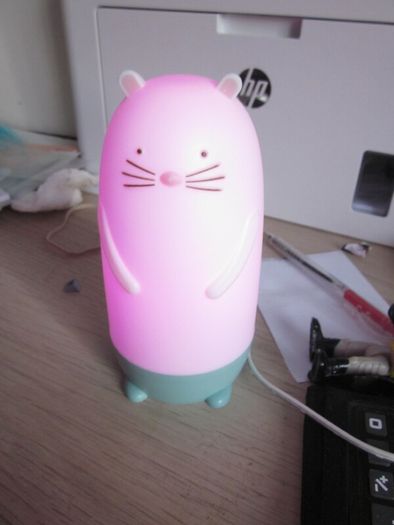 Ikea Spiken Otter Night Light Multi -Coloured 13cm
