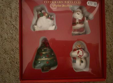 Christmas Tipperary Crystal Decorations