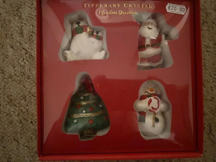 Christmas Tipperary Crystal Ornaments
