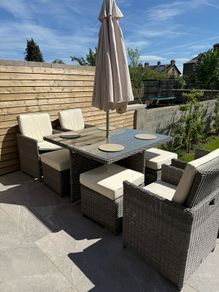 Versatile Rattan Outdoor Dining Set