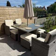 Versatile Rattan Outdoor Dining Set
