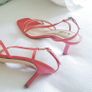 Coral Dressy Sandal/Kitten heel - Size 3 Image 5