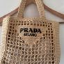 Prada Raffia Crochet Bag small Image 3