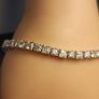 Rhodium Plated Sterling Silver Moissanite Tennis Bracelet Image 3