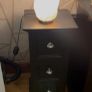 Black Sideboard & Matching Lamp Unit  Great Condition Image 2