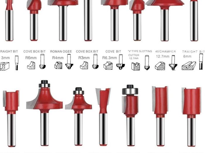 flintronic Router Bit Set, 15PCS 6.35mm 1/4 Inch Shank Tungsten Carbide Tipped Router Bit Set | Wood Milling Saw Cutter | Woodworking Tools Kit with Plastic Case for Home & DIY (FREE POSTAGE)