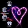 NEW SALE | Heart Neon Signs LED Neon Light Sign Wall Decoration USB Charging/Battery Powered Neon Night Light Pink Heart Neon Signs Light for Children Bedroom Valentine's Day Party Wedding Christmas Image 3
