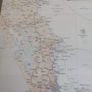 FRAMED LARGE MAP OF New Zealand Golden Opus Voyage February 1999 Howard & Meriel Image 6