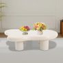 Scandinavian Cloud Coffee Table 120 x 79cm Modern White Living Room Centre Table. Image 8
