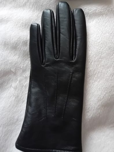 Totes Isotoner Black Leather Gloves - Smartouch - Small fit - New Without Tags RRP 25