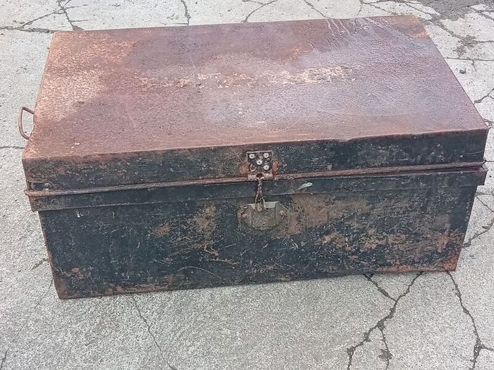 Antique Steel Trunk