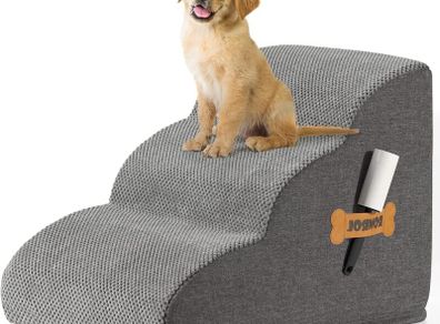 3-Step Dog Stairs for Bed and Sofa Non-Slip Pet Ramp - Brand New Sealed