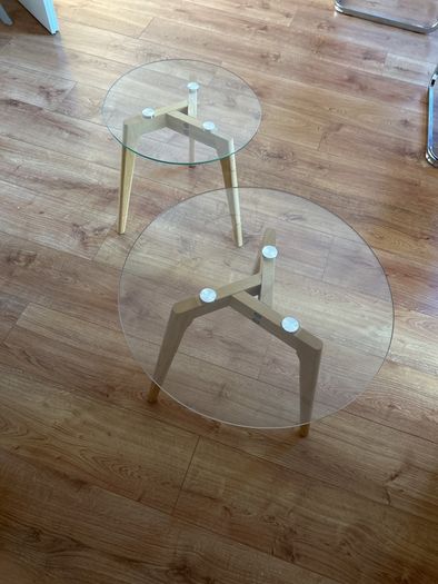 Glass coffee tables