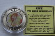 Ireland 25 Euro 1997 Silver Proof Colour Dormouse - 1000 max mintage