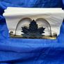 Vintage brass napkin holder Image 5