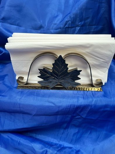 Vintage brass napkin holder