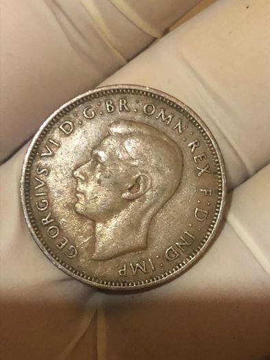 George VI half penny  x 36 Pictures