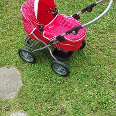 Dolls pram, silver cross