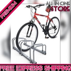 3 Bike Stand Floor or Wall mounted bike rack for garage Bicycle Parking rack Cycle Storage Locking Stand (FREE SHIPPING)