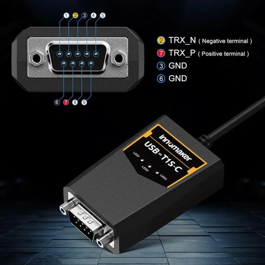 INNOMAKER USB to 10BASE-T1S Ethernet Converter 10Mbps Automotive Industrial IoT