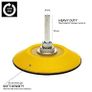 GLASS POLISH 12004 | Hook and Loop Backing Pad, Spindle Pad for Drill | Thread M6 with Universal Drill Attachment | 75 mm Image 3