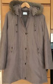 Size 16 Ladies Beige Lightweight Cosy Parka Style Jacket by Eastex