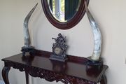 Antique/ vintage console table and mirror