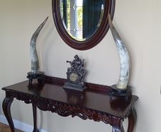 Antique/ vintage console table and mirror